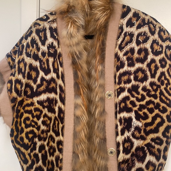 Just Cavalli arctic fox fur reversible vest, size S/M - Picture 11 of 16